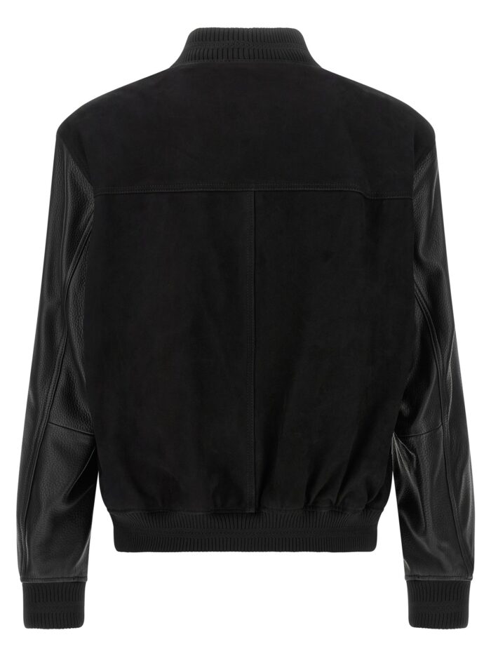 HUGO BOSS Leather Bomber Jacket