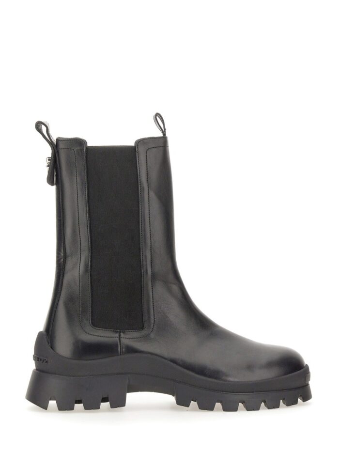 dsquared2 leather boot DSquared2 LEATHER BOOT