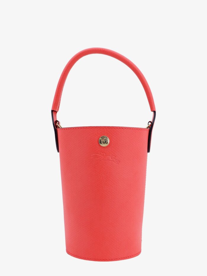 longchamp paris leather bucket bag with engraved logo LONGCHAMP PARIS Leather Bucket Bag With Engraved Logo