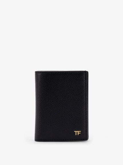 TOM FORD Leather Card Holder With Logo