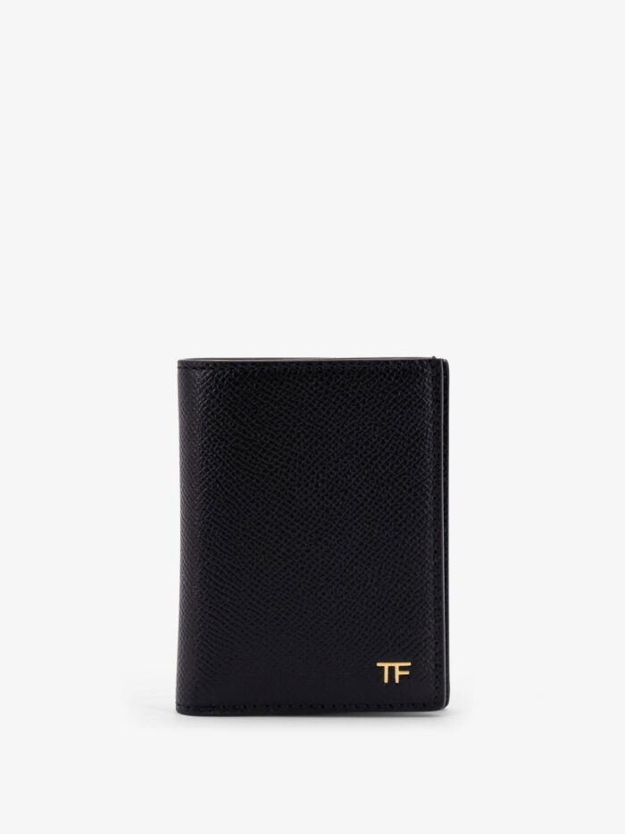 tom ford leather card holder with logo TOM FORD Leather Card Holder With Logo