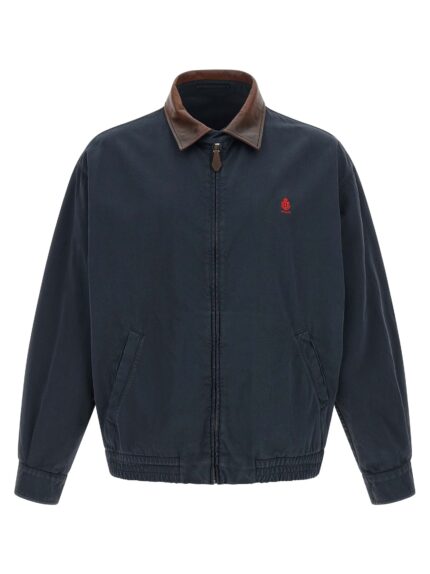 PRADA Leather Collar Jacket