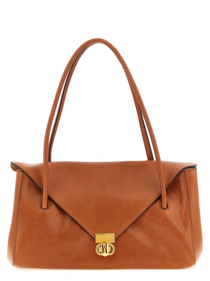 marni leather e/w shoulder bag Marni Leather E/W Shoulder Bag