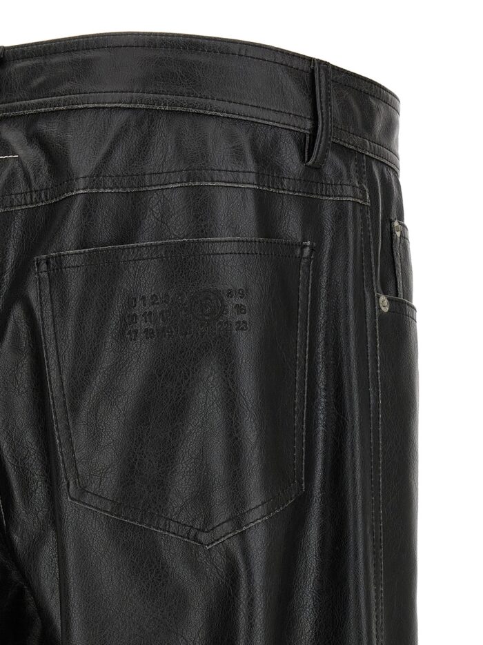 MM6 MAISON MARGIELA Leather-effect Pants