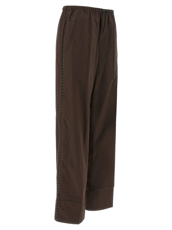 YVES SALOMON Leather Insert Pants