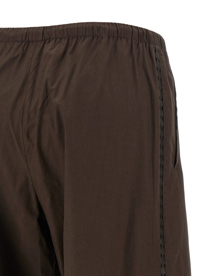 YVES SALOMON Leather Insert Pants