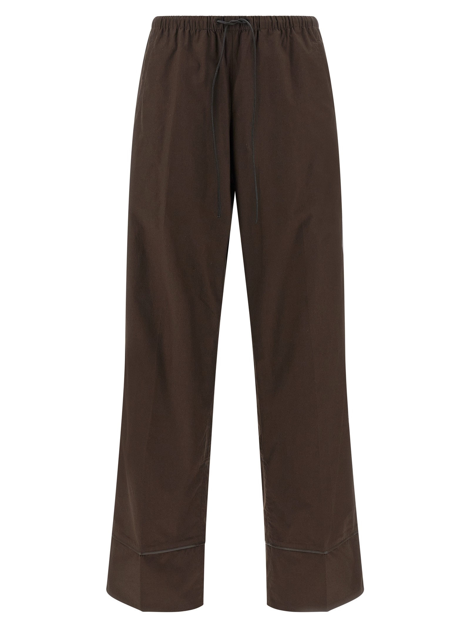 YVES SALOMON Leather Insert Pants