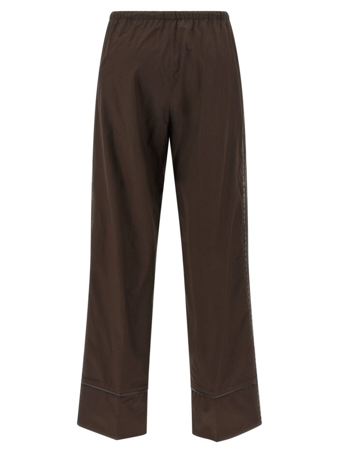 YVES SALOMON Leather Insert Pants