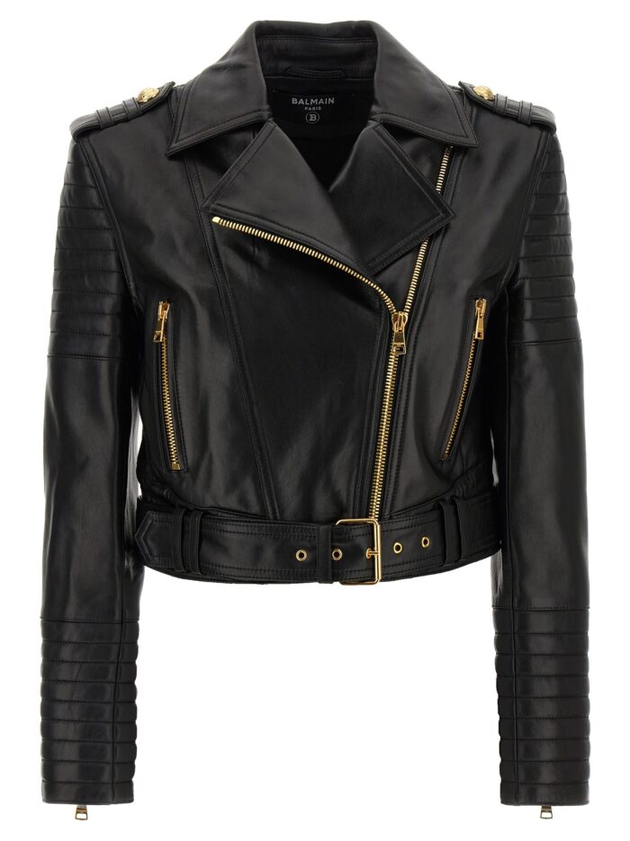 balmain leather jacket Balmain Leather Jacket