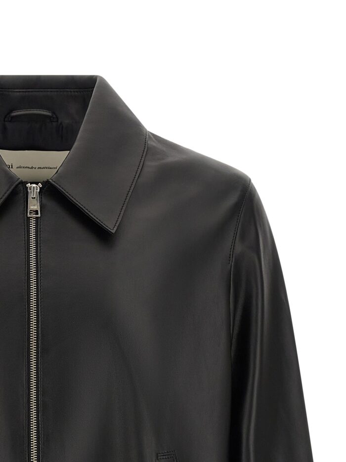 AMI PARIS Leather Jacket