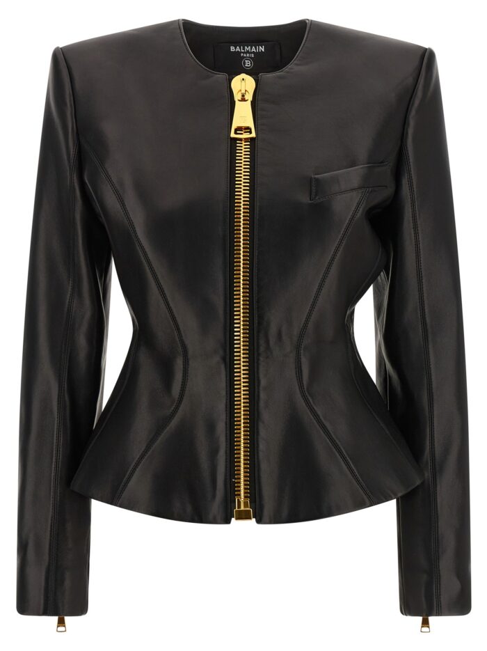 balmain leather jacket Balmain Leather Jacket