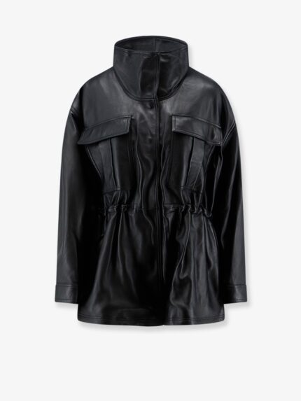 ROHE Leather Jacket With Adjustable Drawstring Waist