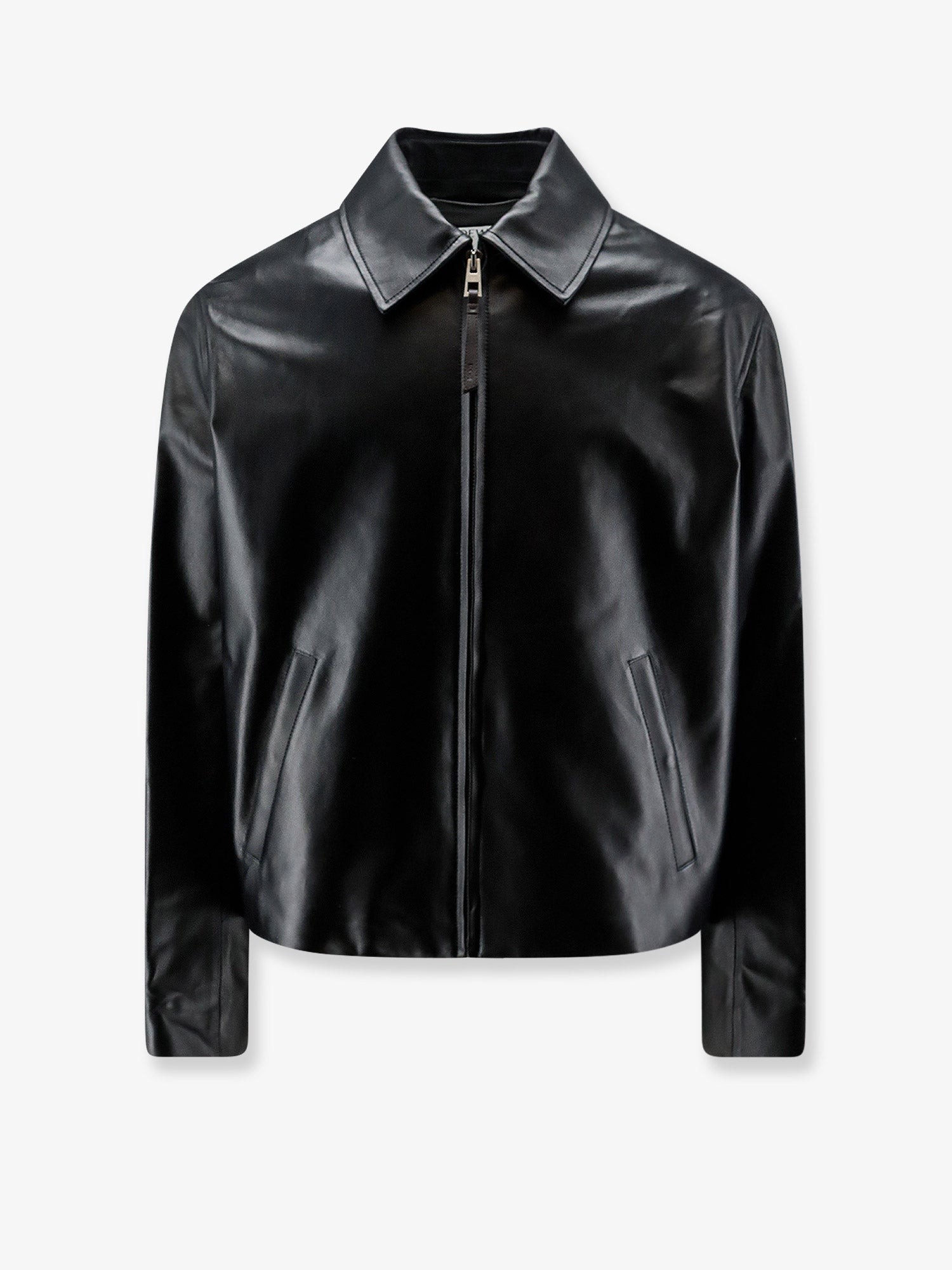 LOEWE Leather Jacket With Back Logo Patch