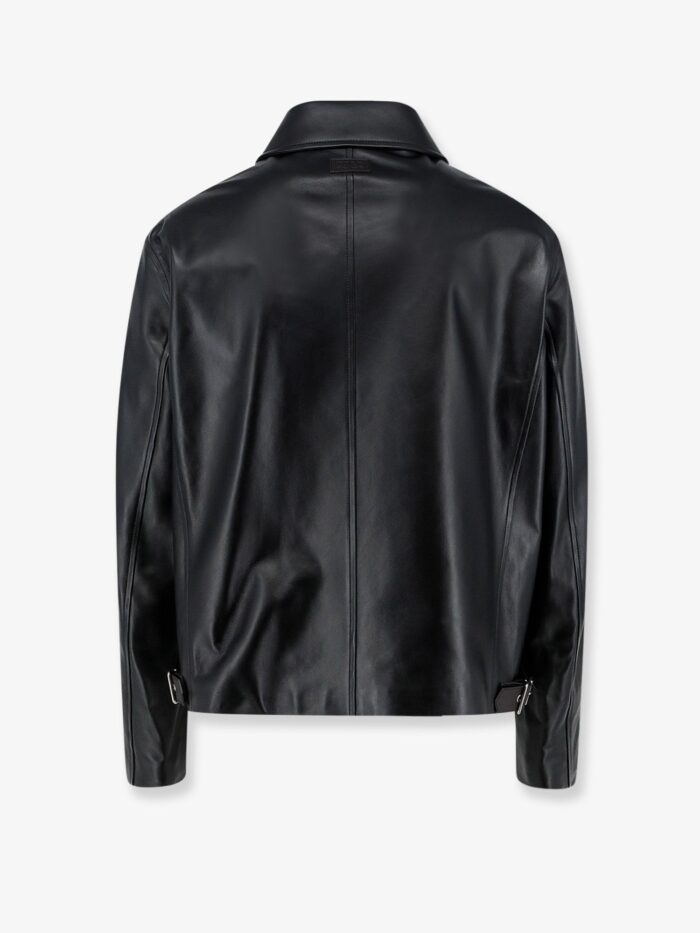 LOEWE Leather Jacket With Back Logo Patch