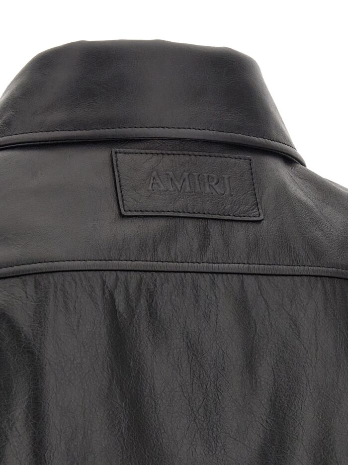 AMIRI Leather Jacket With Zip