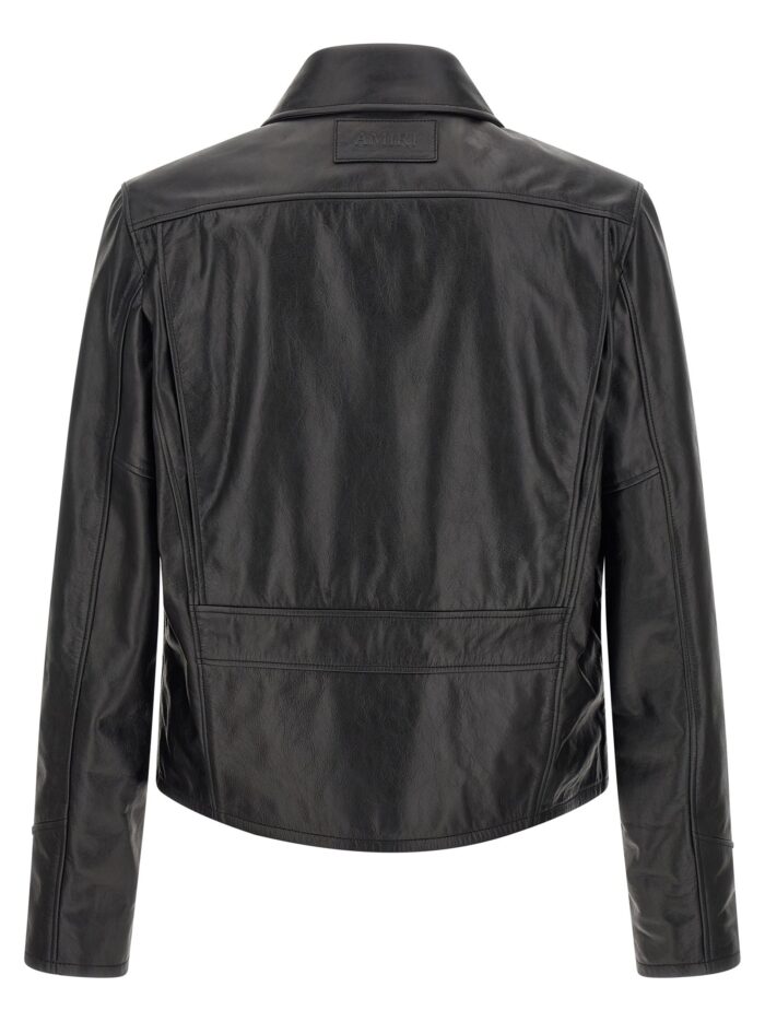 AMIRI Leather Jacket With Zip