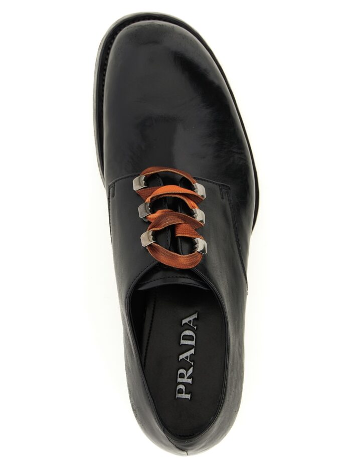 PRADA Leather Lace Up Shoes