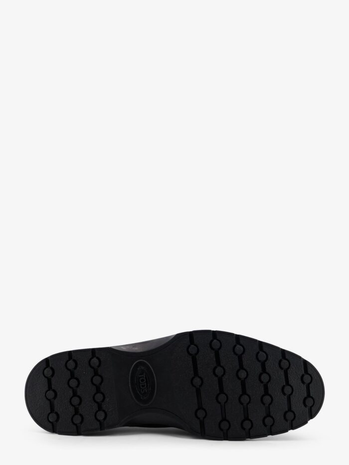 Tod's Leather Loafers With Metal Logo