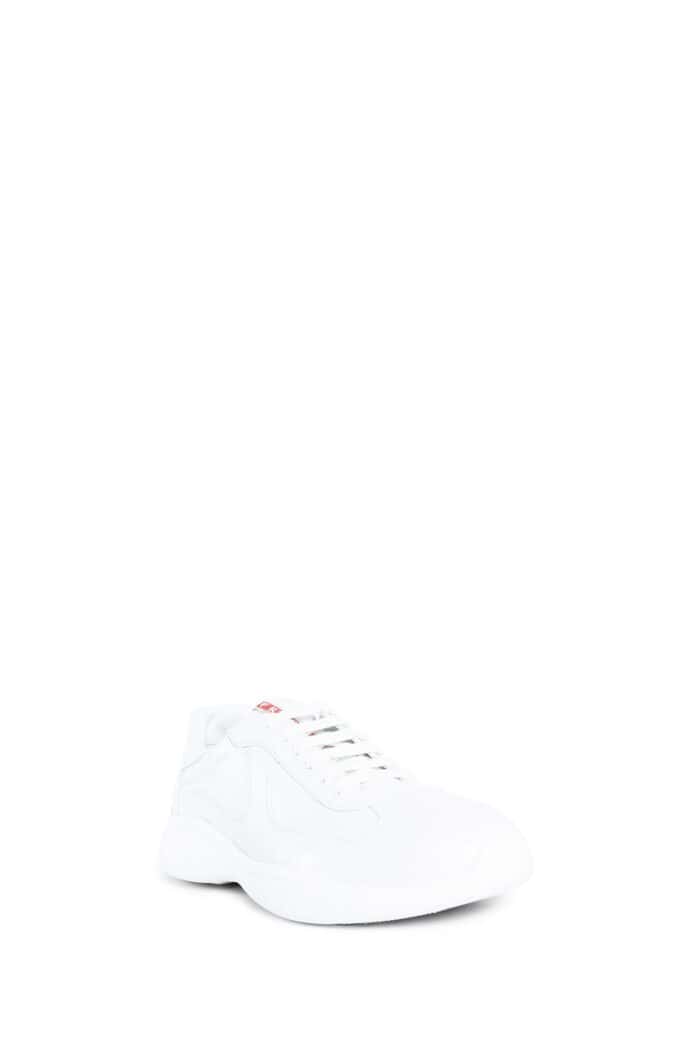 Leather Prada America's Cup Sneakers