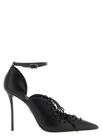 DOLCE&GABBANA Leather Pumps With Lace-Up