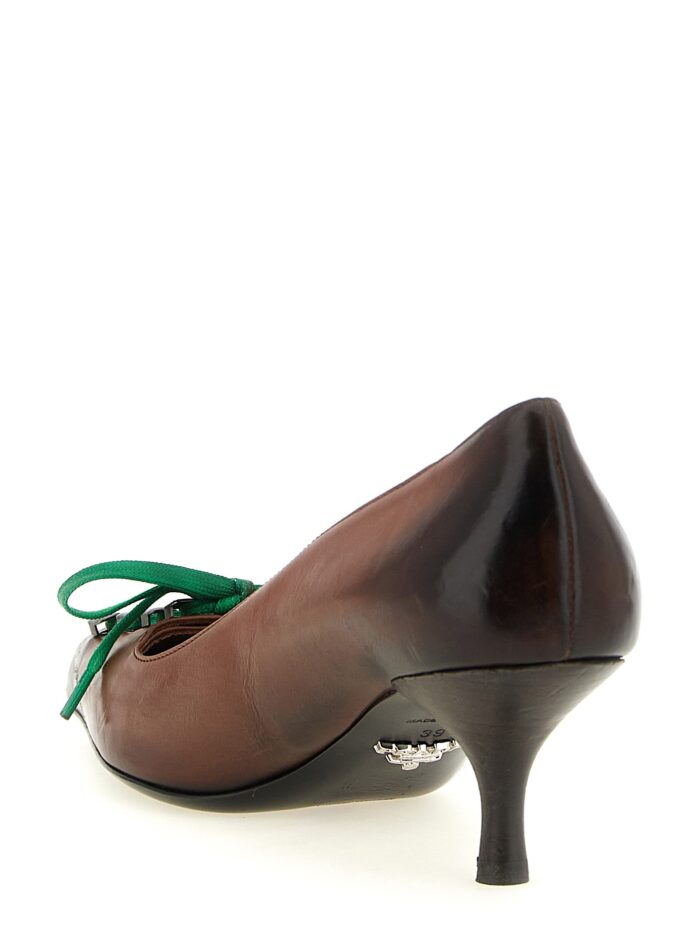 PRADA Leather Pumps With Laces