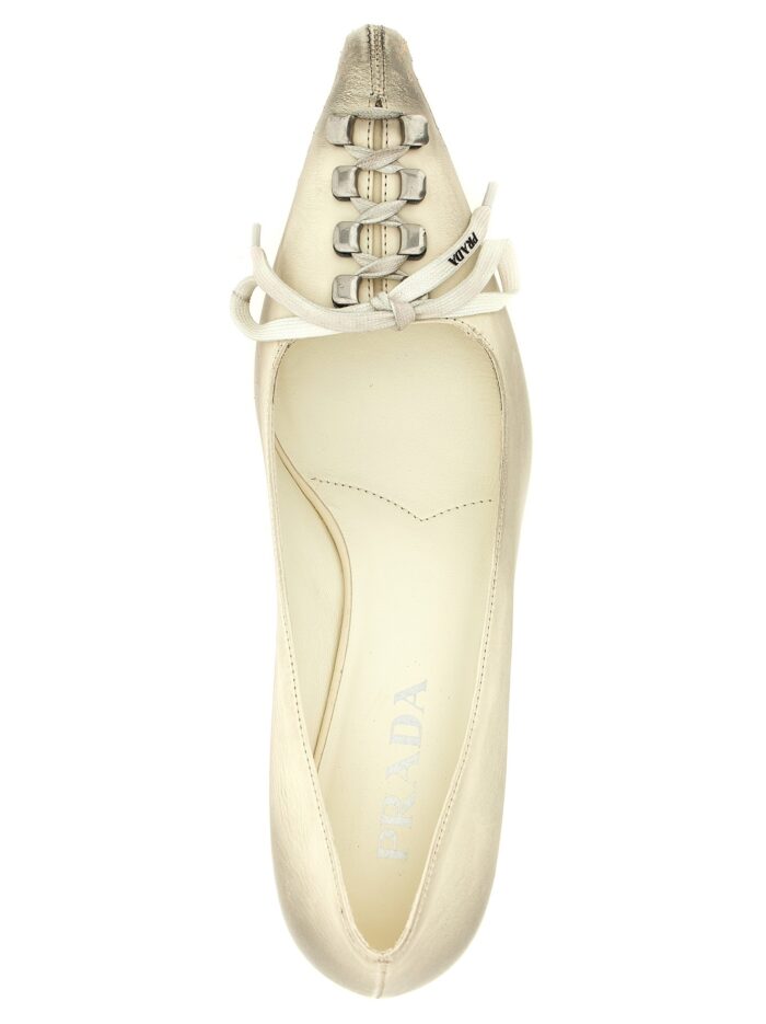 PRADA Leather Pumps With Laces