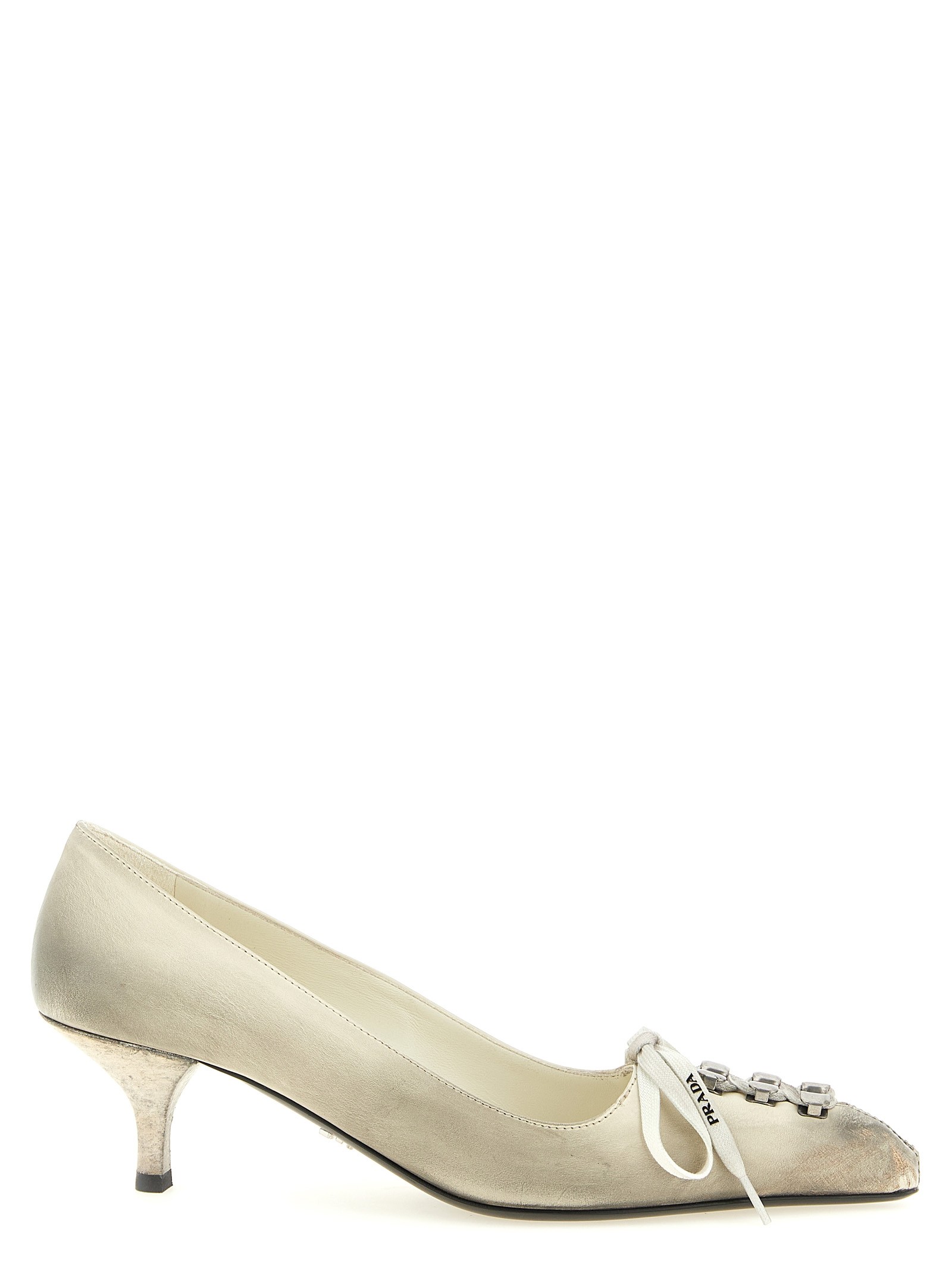 PRADA Leather Pumps With Laces