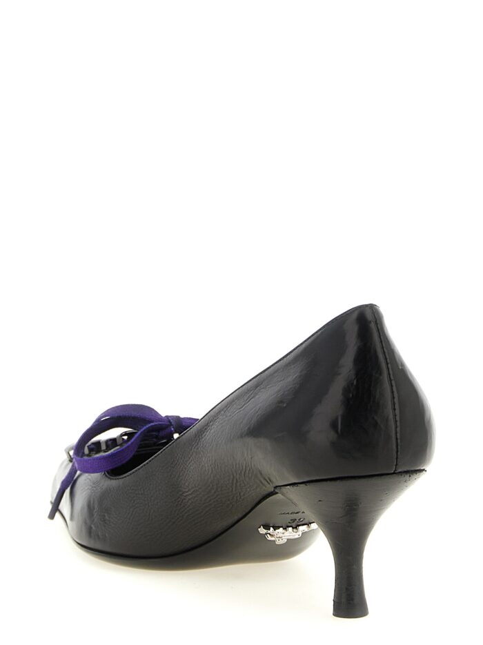 PRADA Leather Pumps With Laces