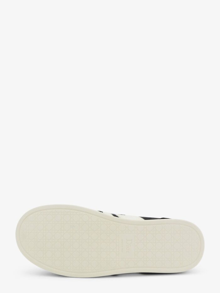 Dior Leather Ribbon Sneakers With Embroidered Logo On The Side