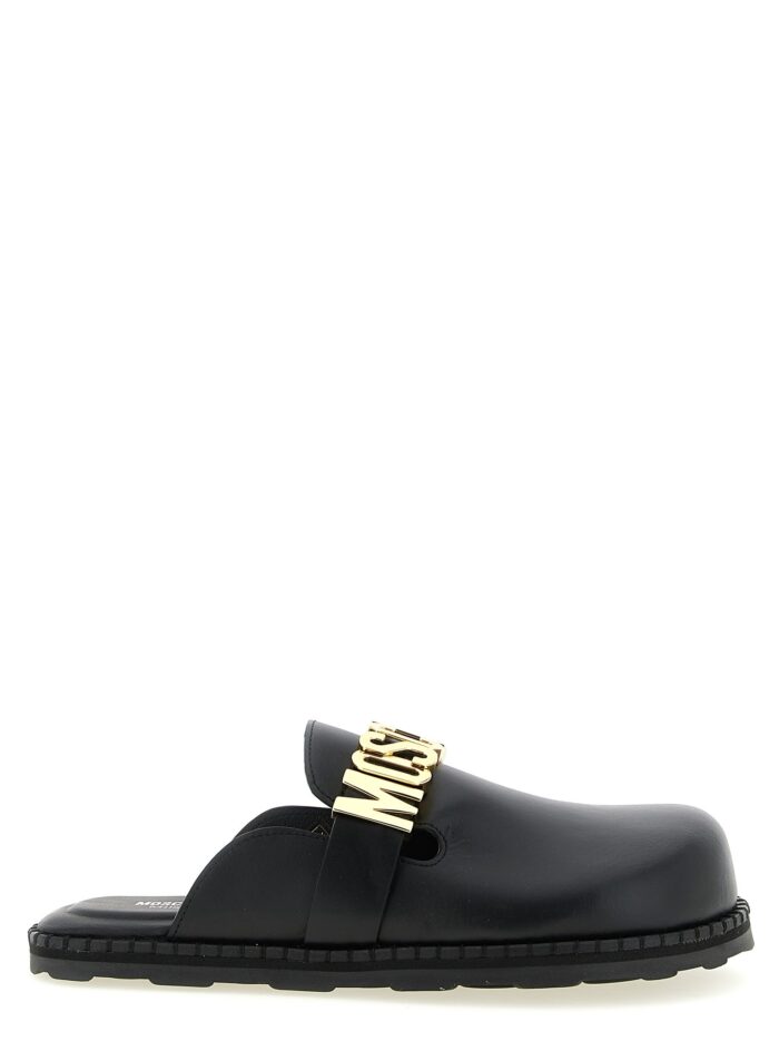 moschino leather sabots Moschino Leather Sabots
