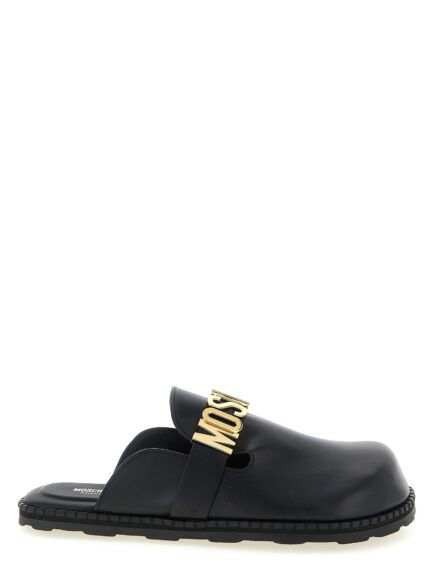 Moschino Leather Sabots