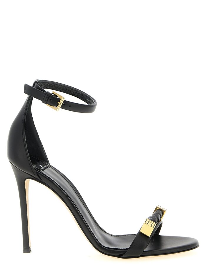 elisabetta franchi leather sandals Elisabetta Franchi Leather Sandals
