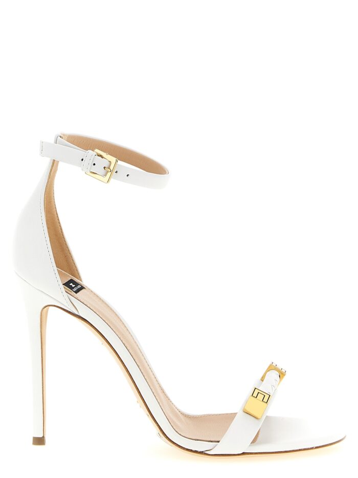 elisabetta franchi leather sandals Elisabetta Franchi Leather Sandals