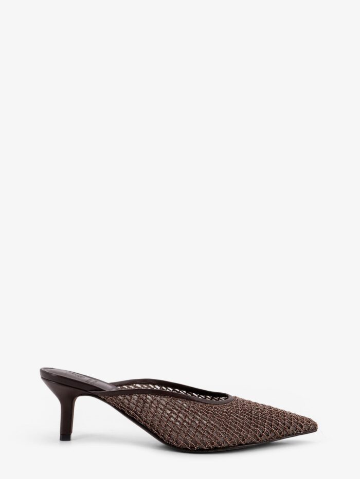 brunello cucinelli leather sandals with monili detail Brunello Cucinelli Leather Sandals With Monili Detail
