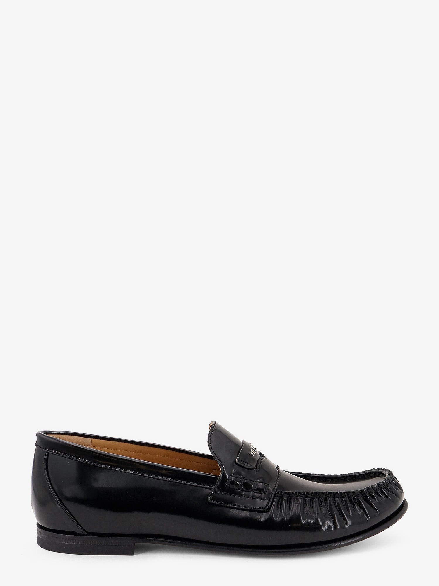 Fendi Leather Scrunch Loafers