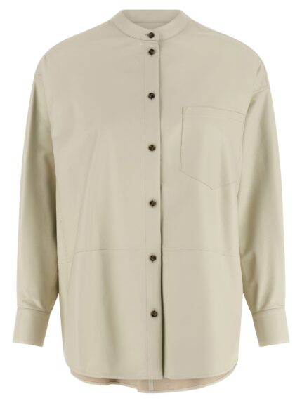 YVES SALOMON Leather Shirt