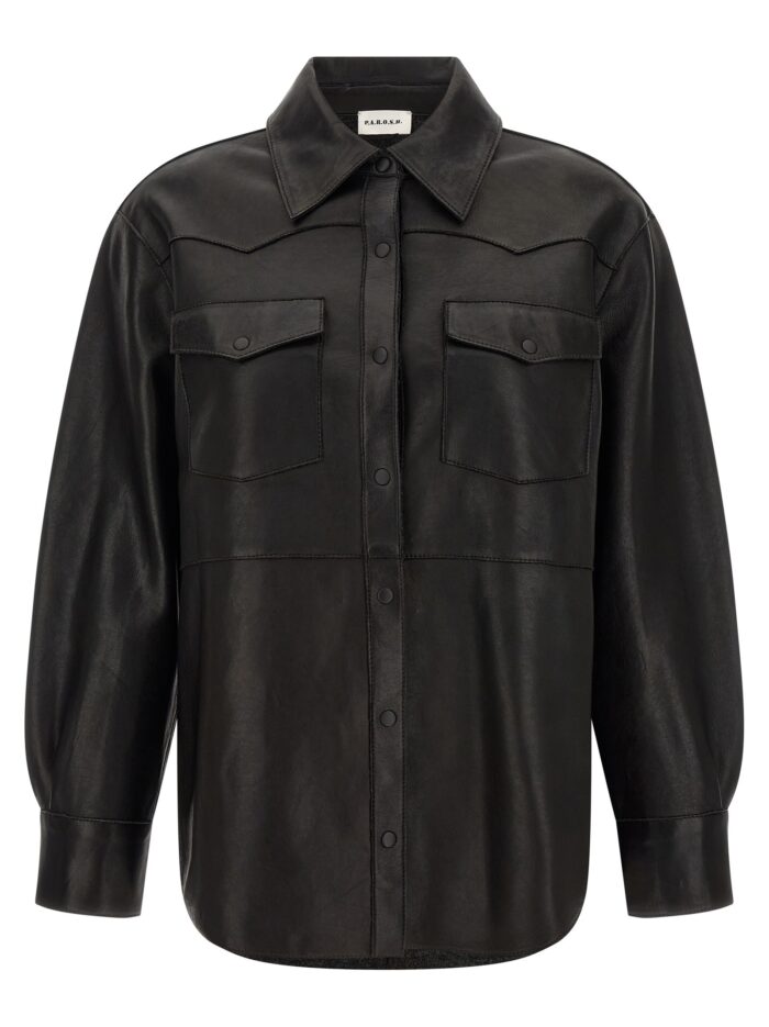 p.a.r.o.s.h. leather shirt P.A.R.O.S.H. Leather Shirt