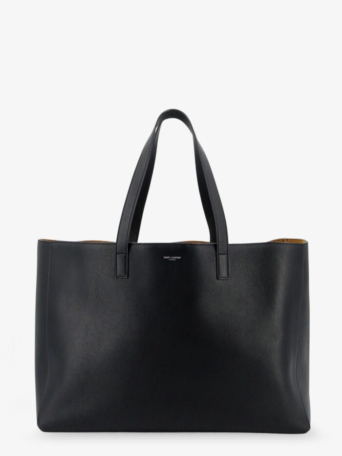 saint laurent leather shopping bag with front logo Saint Laurent Leather Shopping Bag With Front Logo