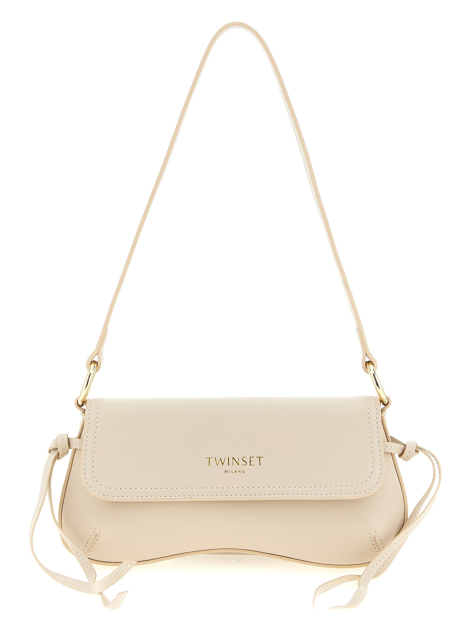 TWIN SET Leather Shoulder Bag