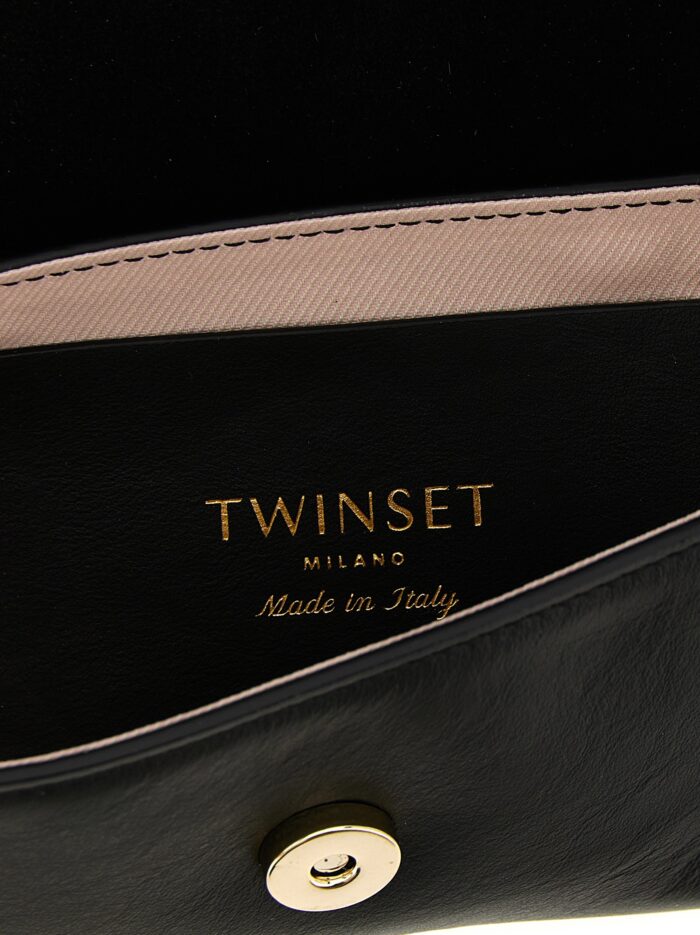 TWIN SET Leather Shoulder Bag