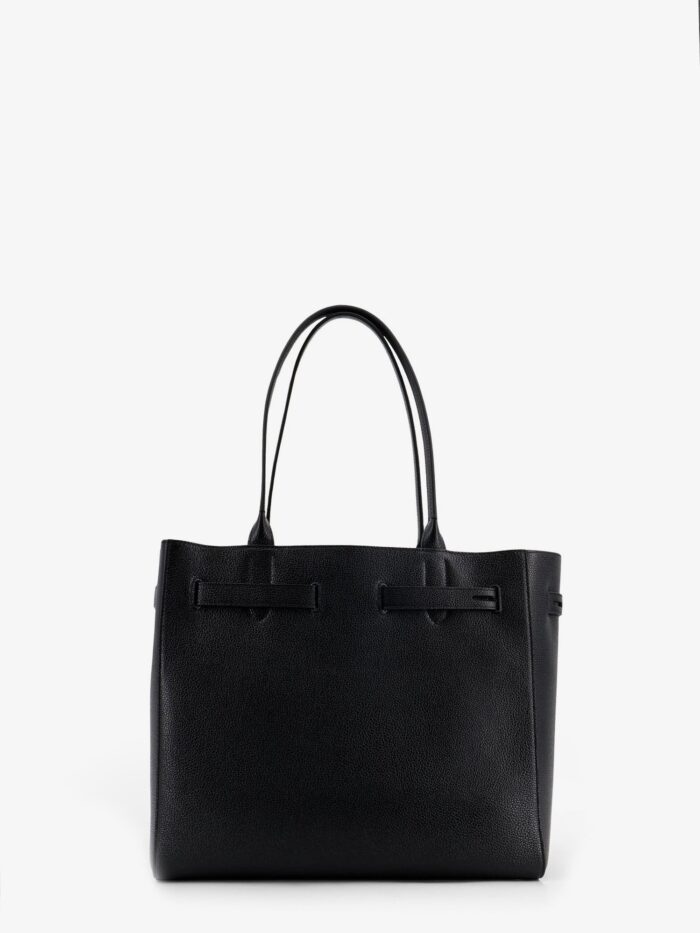 TOM FORD Leather Shoulder Bag With Engraved Logo On The Front