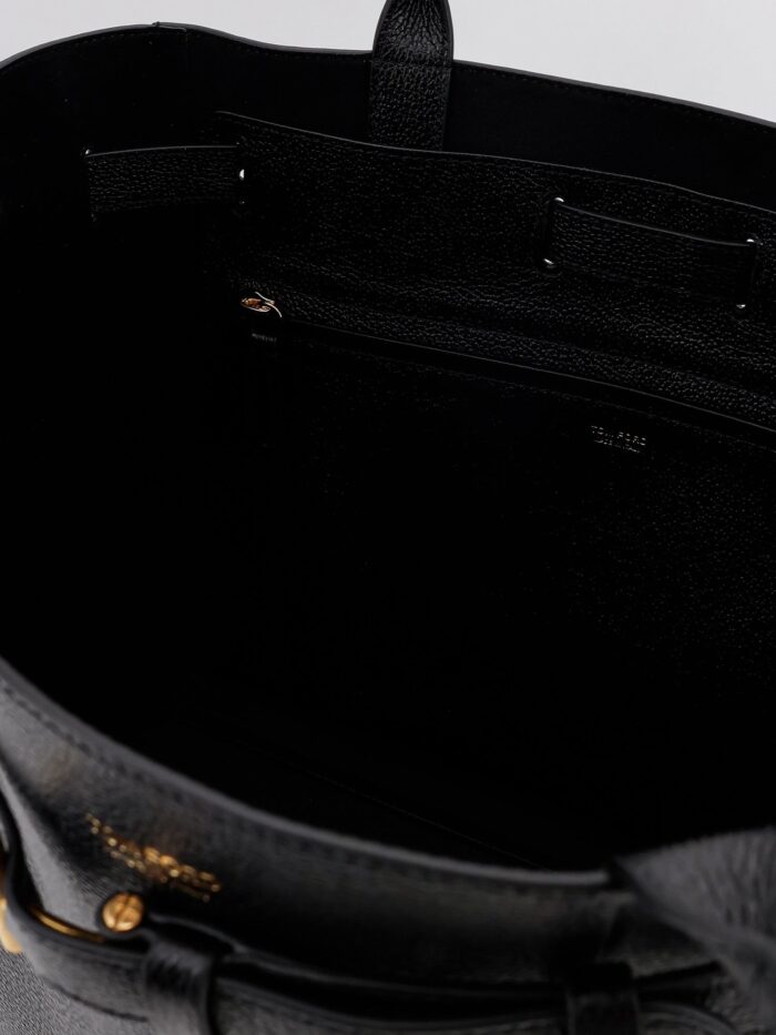 TOM FORD Leather Shoulder Bag With Engraved Logo On The Front