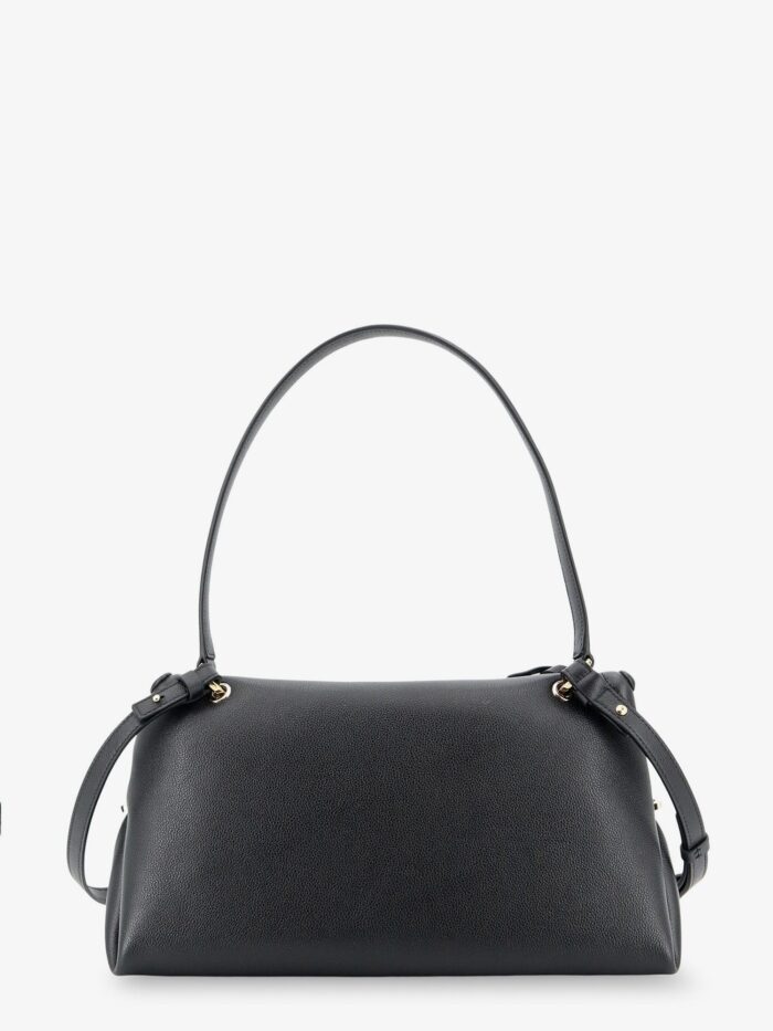 Ferragamo Leather Shoulder Bag With Gancini Detail