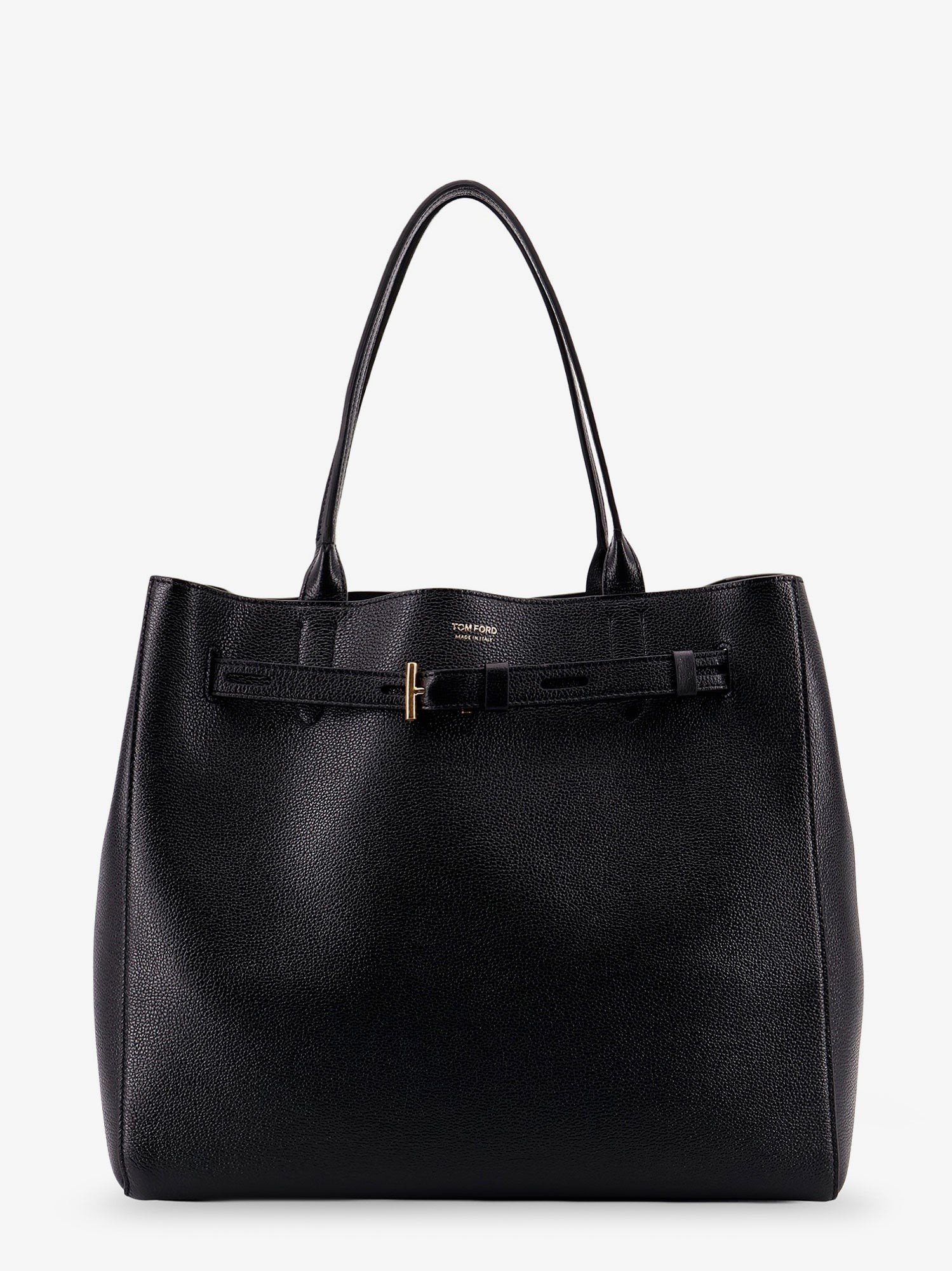TOM FORD Leather Shoulder Bag With Logo