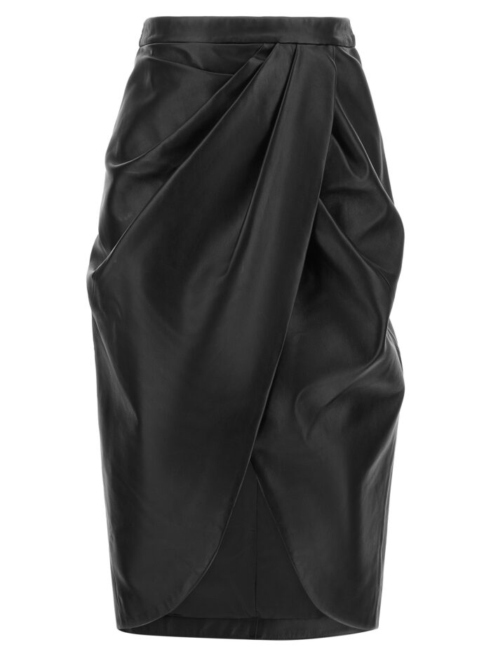 balmain leather skirt Balmain Leather Skirt