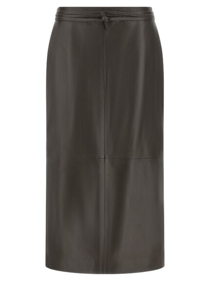 Alberta Ferretti Leather Skirt
