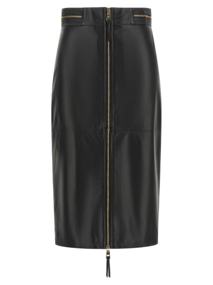 Elisabetta Franchi Leather Skirt