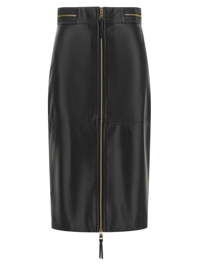 elisabetta franchi leather skirt Elisabetta Franchi Leather Skirt
