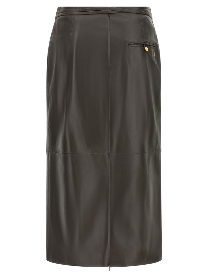 Alberta Ferretti Leather Skirt