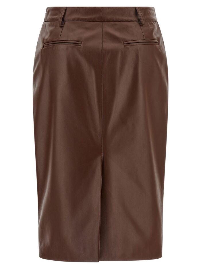GIUSEPPE DI MORABITO Leather Skirt